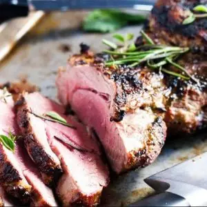 butterflied lamb roast
