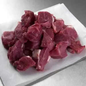 diced lamb