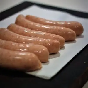 free range chicken sausages
