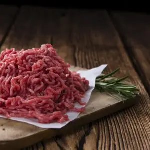 dry aged grass fed beef mince