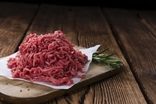 dry aged grass fed beef mince