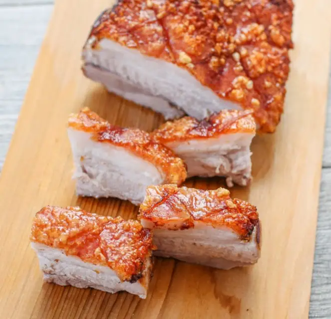 free range pork belly