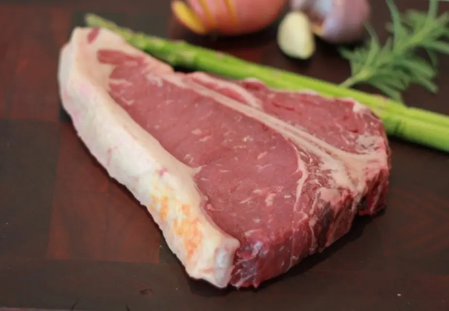grass fed beef t-bone steak