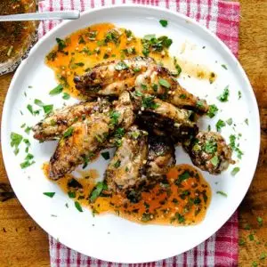 Herb & Garlic Marinated Chicken Wings