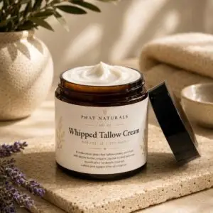 Whipped Grass-Fed & Finished Tallow, Lavender & Argan Oil Moisturiser