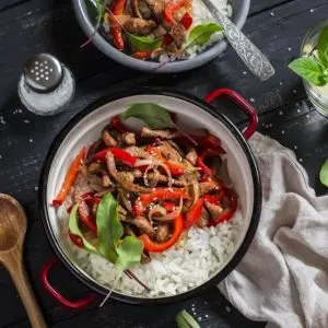 Dry Aged Grass-Fed Beef Stir Fry
