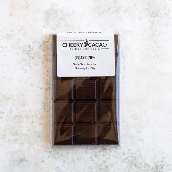 70% Organic Cheeky Cacao Chocolate Bar