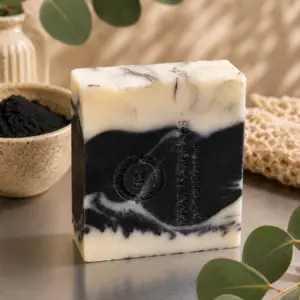 Activated Charcoal & Peppermint Tallow Soap 140g