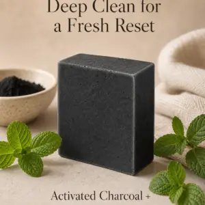 Activated Charcoal & Peppermint Tallow Soap 140g