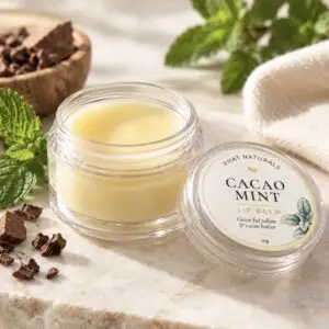 Phat Naturals Glossy Lip Balm – Cacao Mint 10g