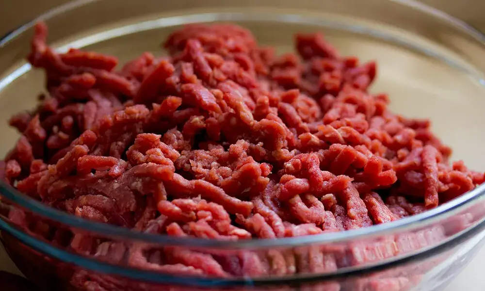 Bulk dry aged beef mince