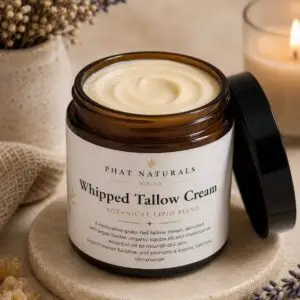 Whipped Grass-Fed & Finished Tallow Argan, Jojoba and Frankincense Moisturiser