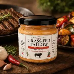 Smoked Paprika, Garlic with Herbs & Chilli Infused Grass Fed Beef Tallow